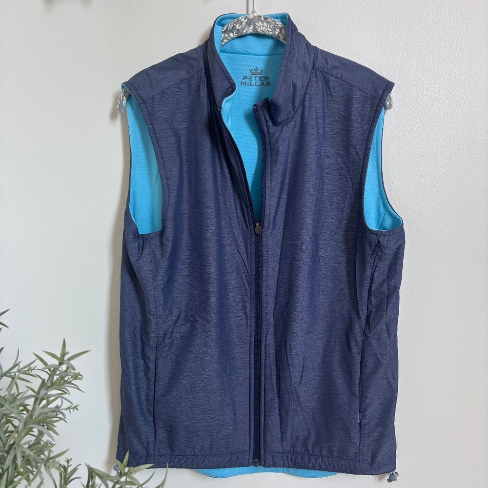 Mens Peter Millar Small performance golf vest reversible